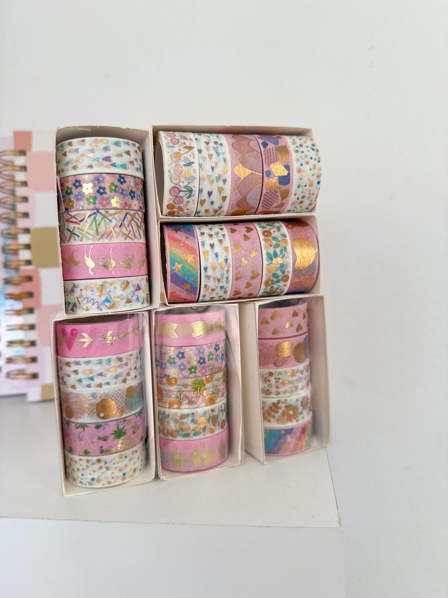 Washi tape set x 5 surtido