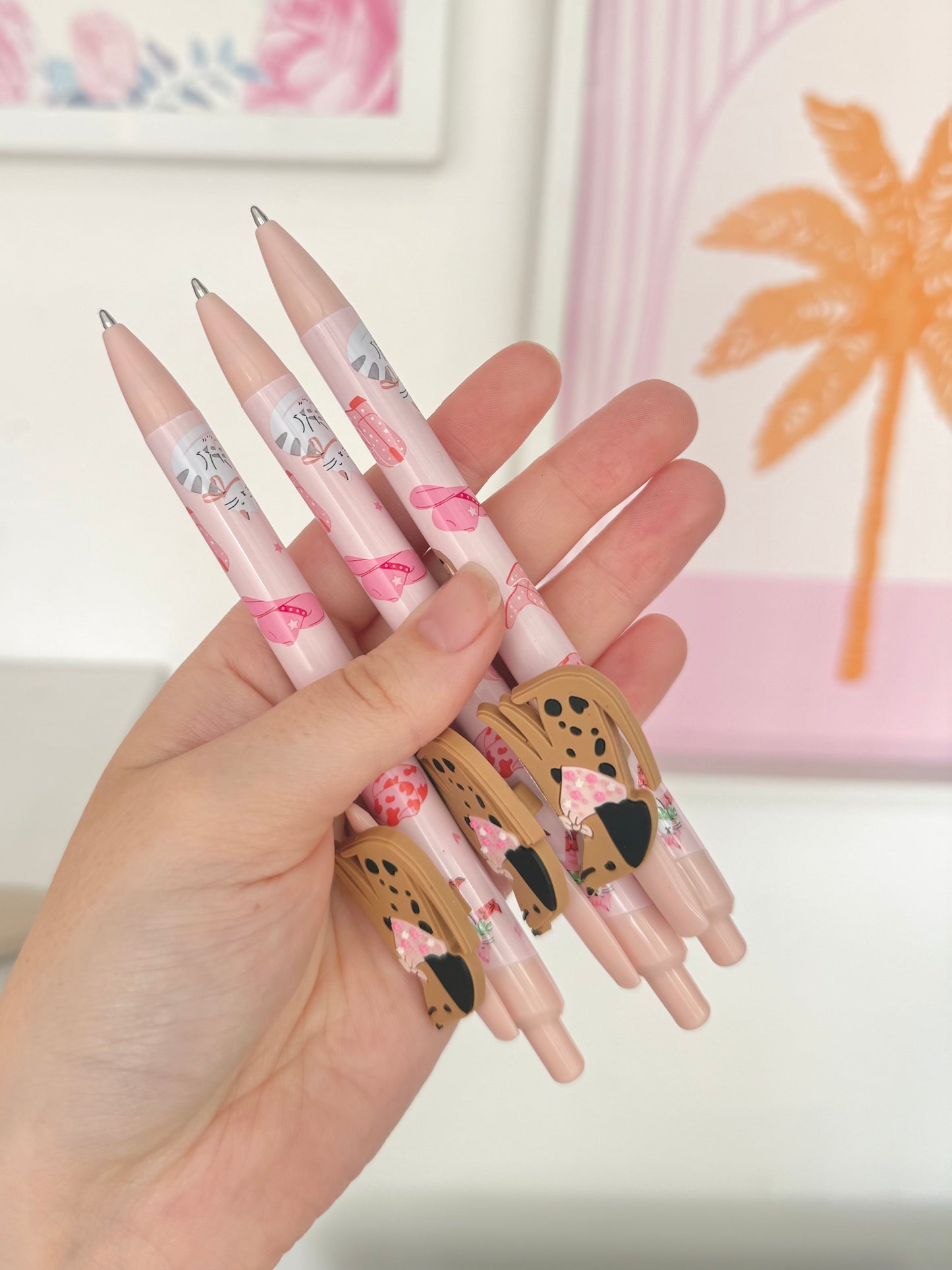 Lapicera perrito retráctil azul