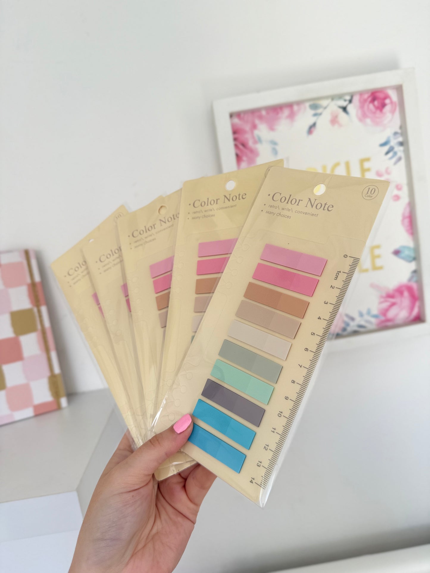 Post It adhesivo pastel insertable