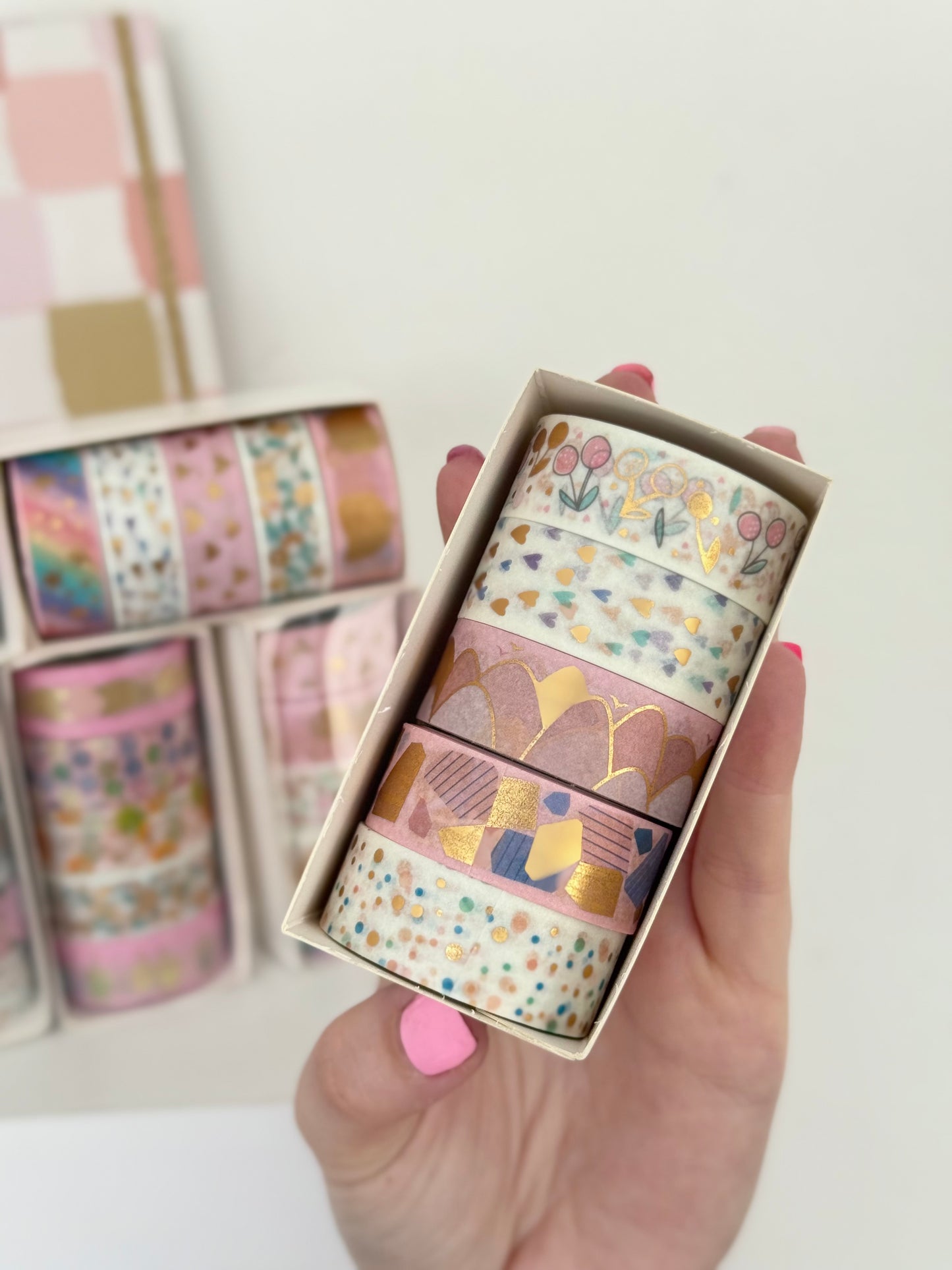 Washi tape set x 5 surtido