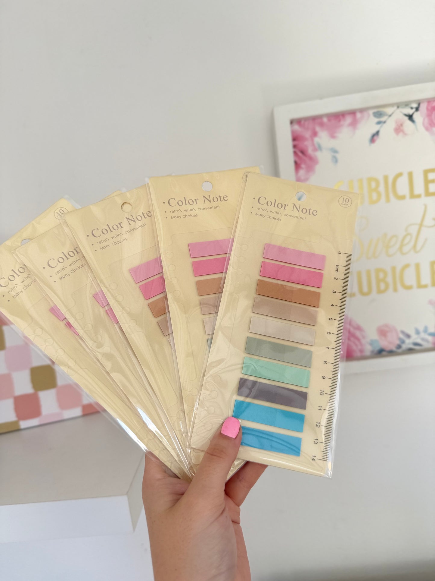 Post It adhesivo pastel insertable