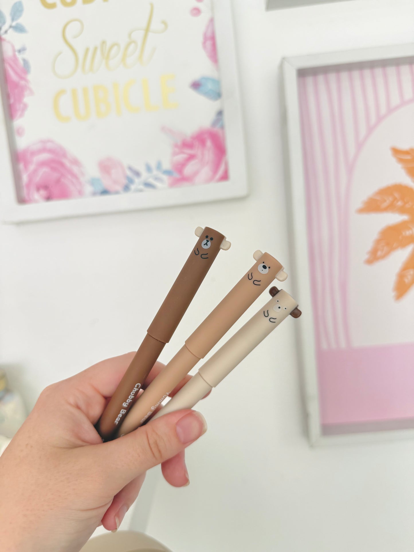 Lapicera borrable ositos