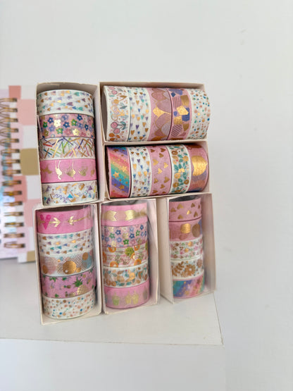 Washi tape set x 5 surtido