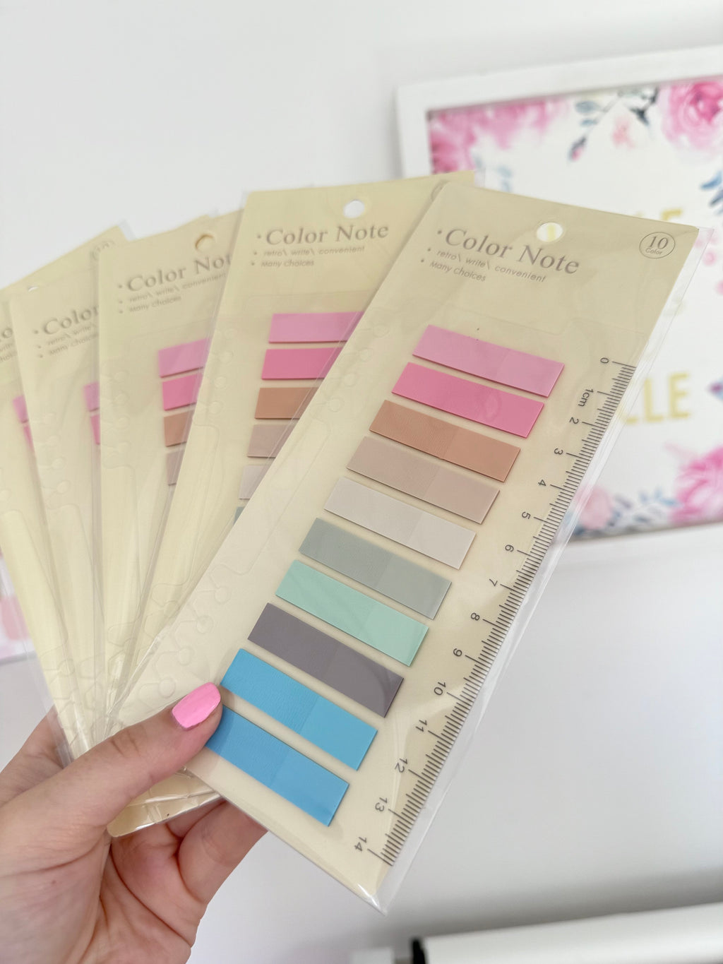 Post It adhesivo pastel insertable