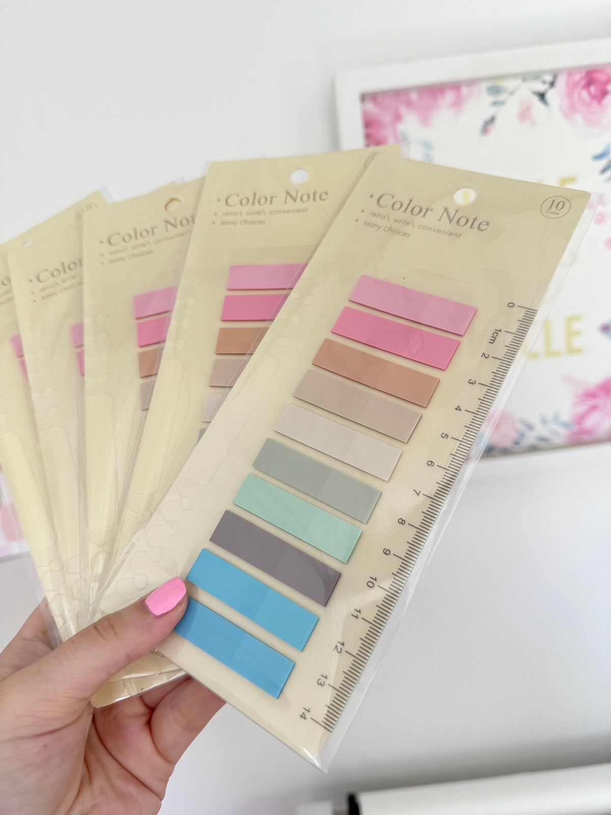 Post It adhesivo pastel insertable