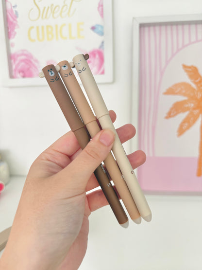 Lapicera borrable ositos