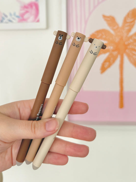 Lapicera borrable ositos