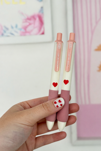 Lapicera corazones retráctil